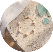 Earrings on sand